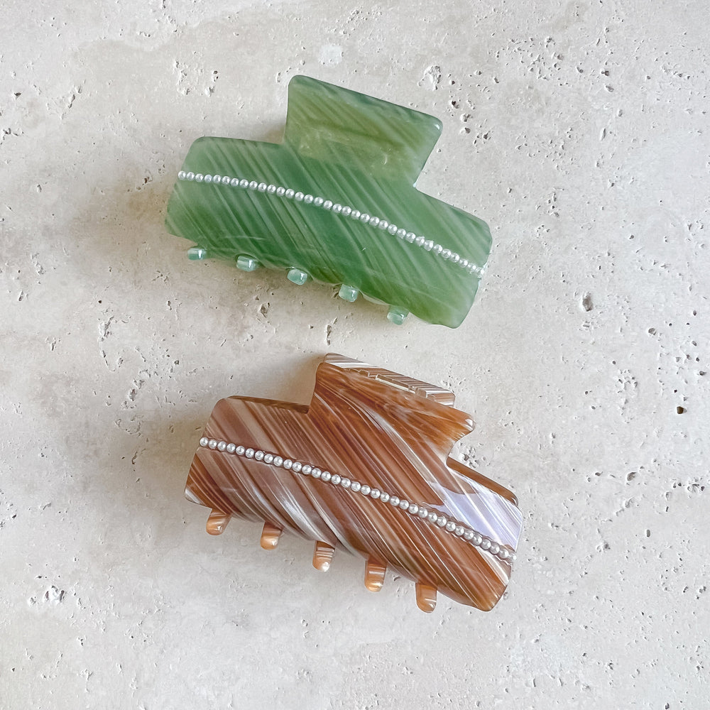 Ariana Hair Clip Brown - hair clips