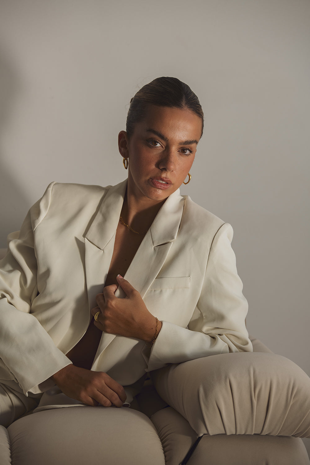 Athena hoop earrings