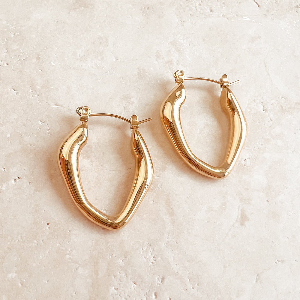 Athena hoop earrings