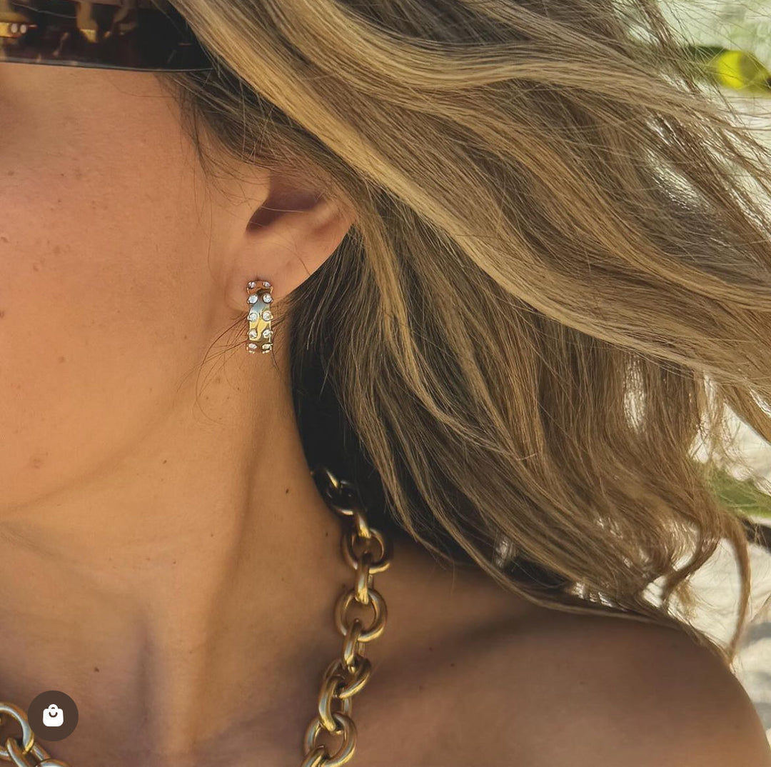 Beverley Earrings - Clear Zirconia - Earrings