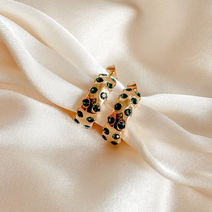 Beverley Earrings - Emerald - Earrings