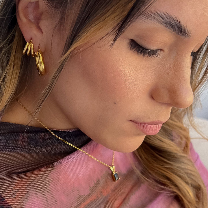 Elsa Hoop Earrings - Gold