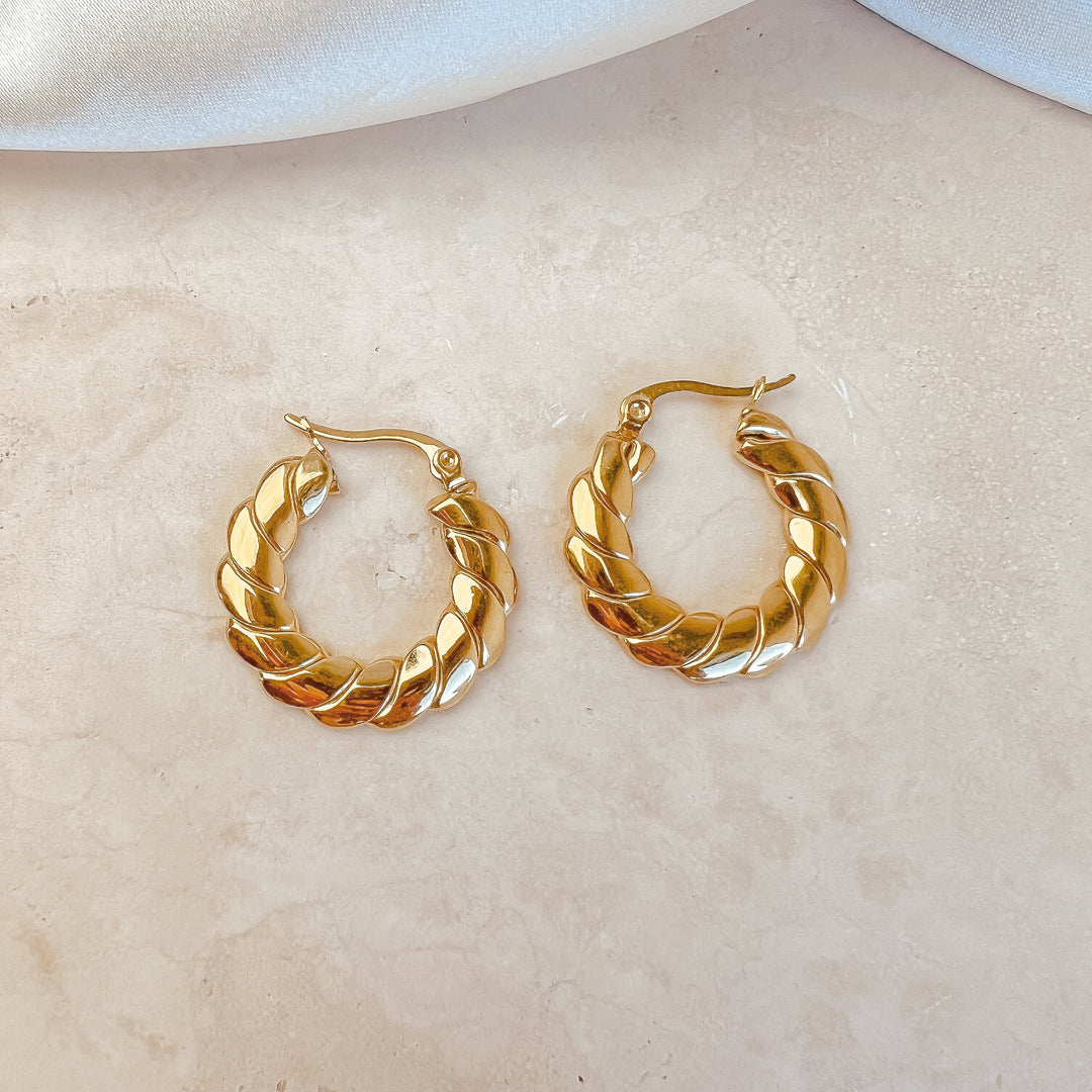 Hailey Hoop Earrings - Earrings