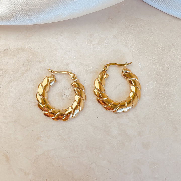 Hailey Hoop Earrings - Earrings