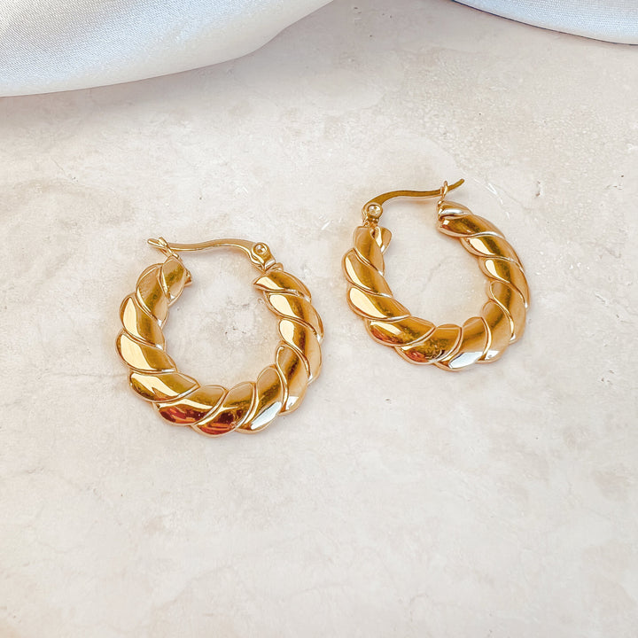Hailey Hoop Earrings - Earrings