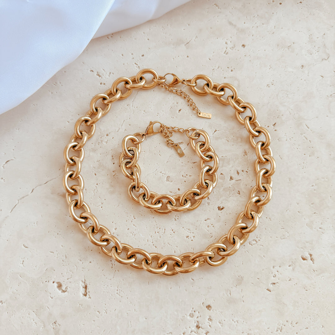 Lyra Necklace & Bracelet Set - Necklace