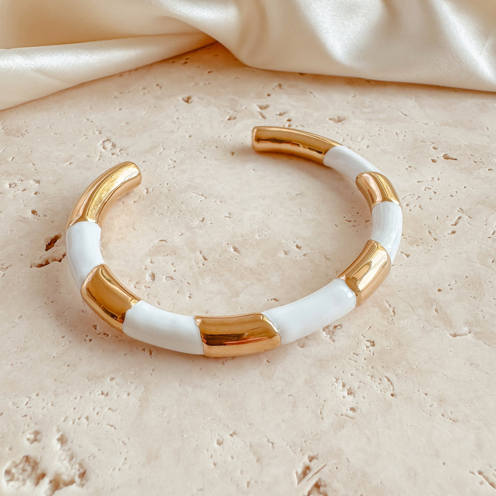 Maeve Cuff Bracelet - White