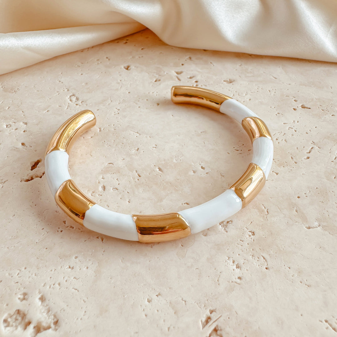 Maeve Cuff Bracelet - White