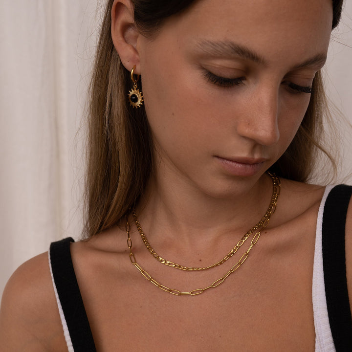 My protector Hoop Earrings - Gold