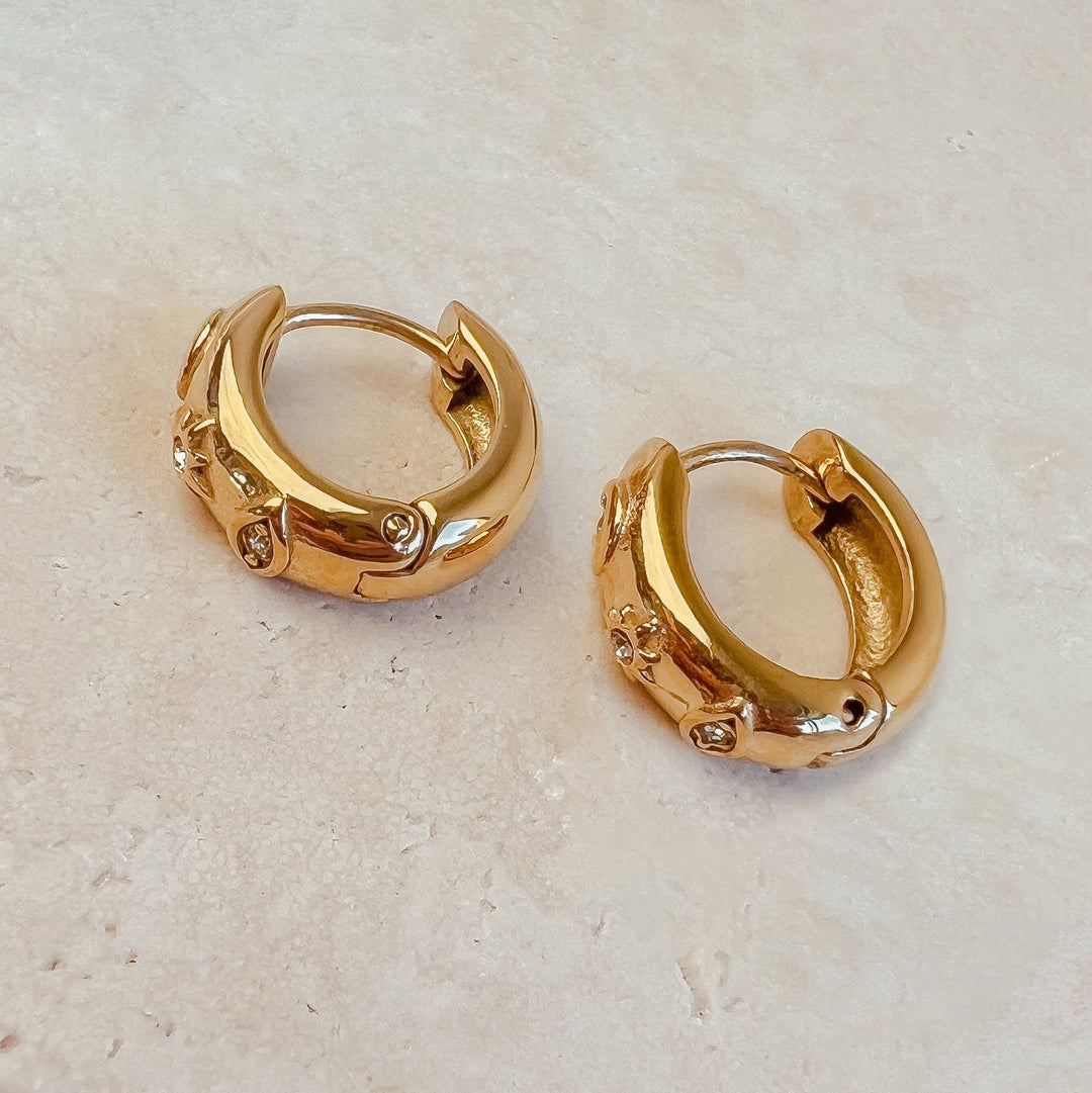 Sky Crystal Earrings - Earrings
