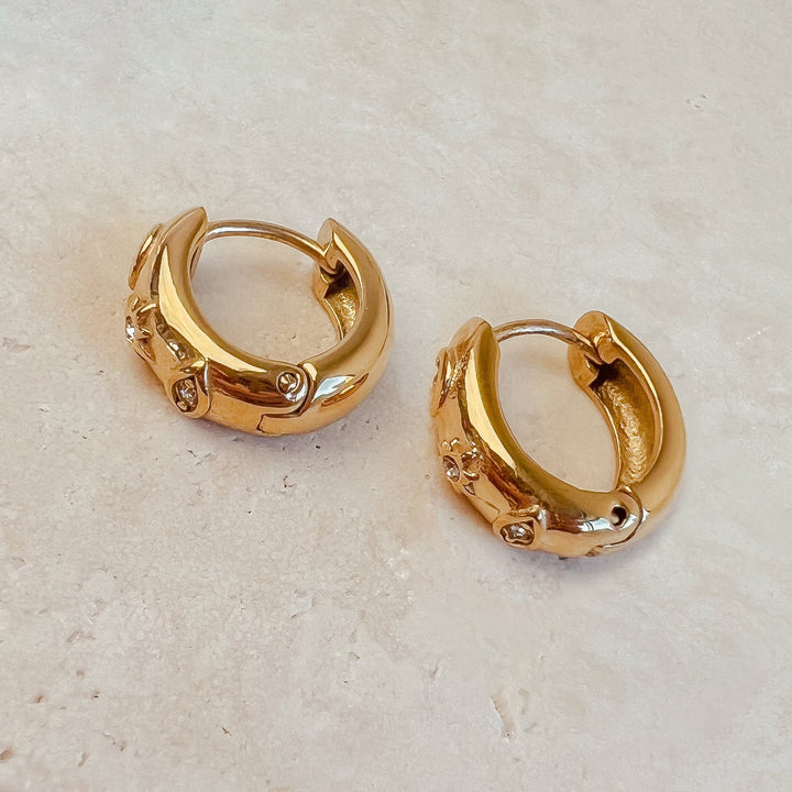 Sky Crystal Earrings - Earrings